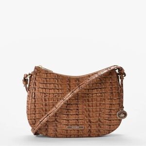 BRAHMIN | Leontyne Collection Luggage Brown Shayna Crossbody Bag NWT